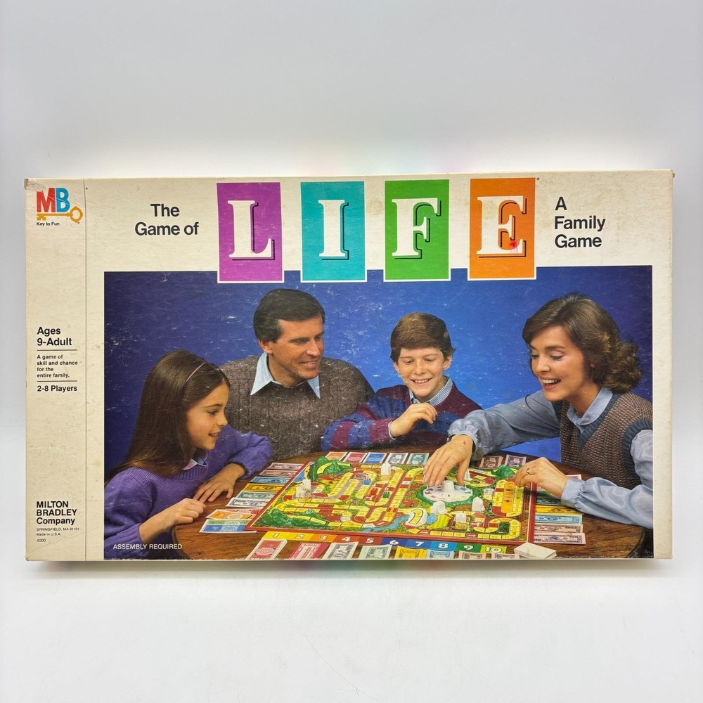 Vintage The Game of LIFE Complete Milton Bradley 1985 Board Game Family Fun